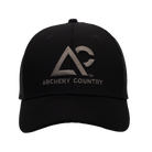 Black meshback cap with "ARCHERY COUNTRY" logo on front